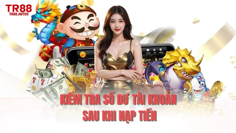 Kiểm tra số dư tài khoản sau khi nạp tiền